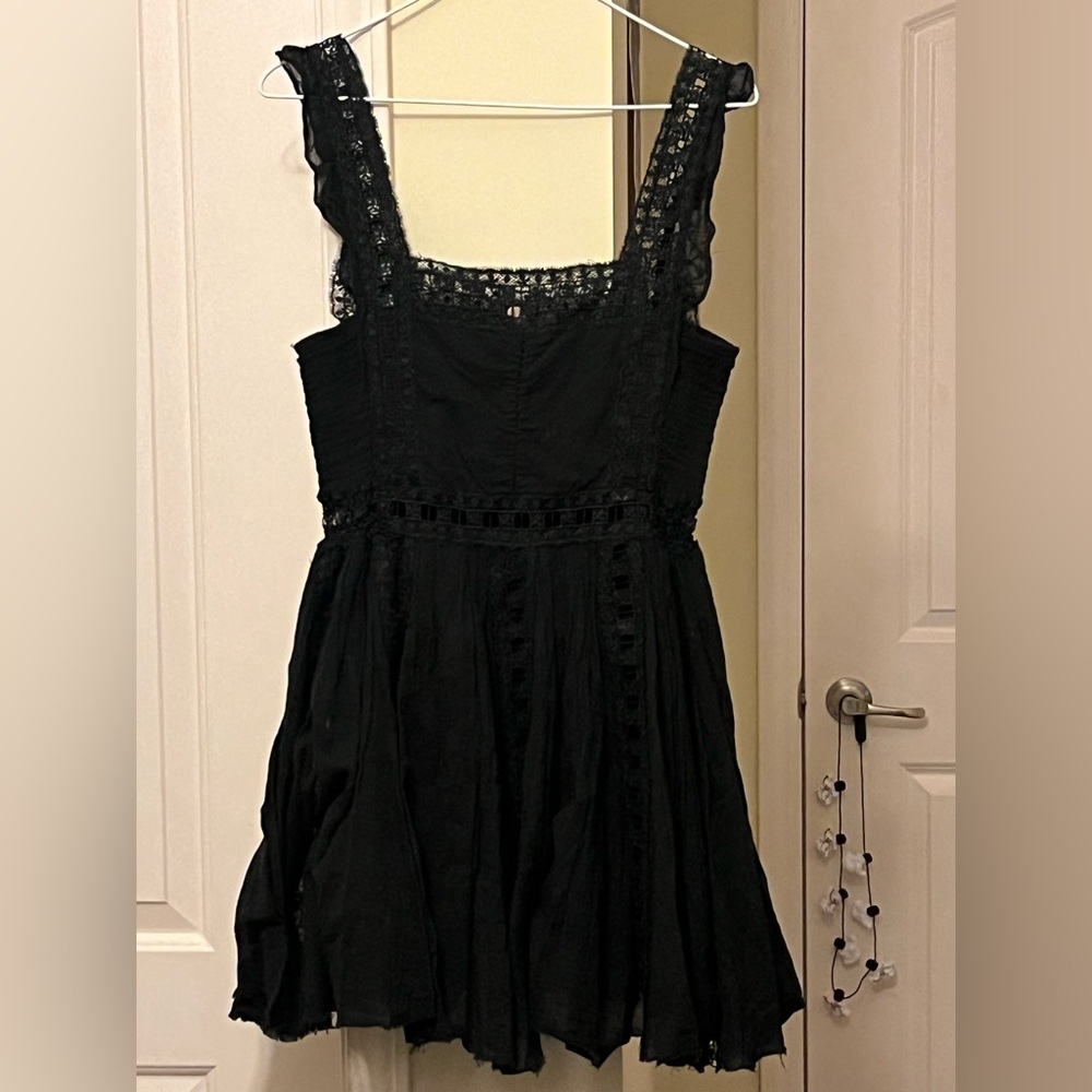 FP One Black Lace Mini Dress - Picture 1 of 3
